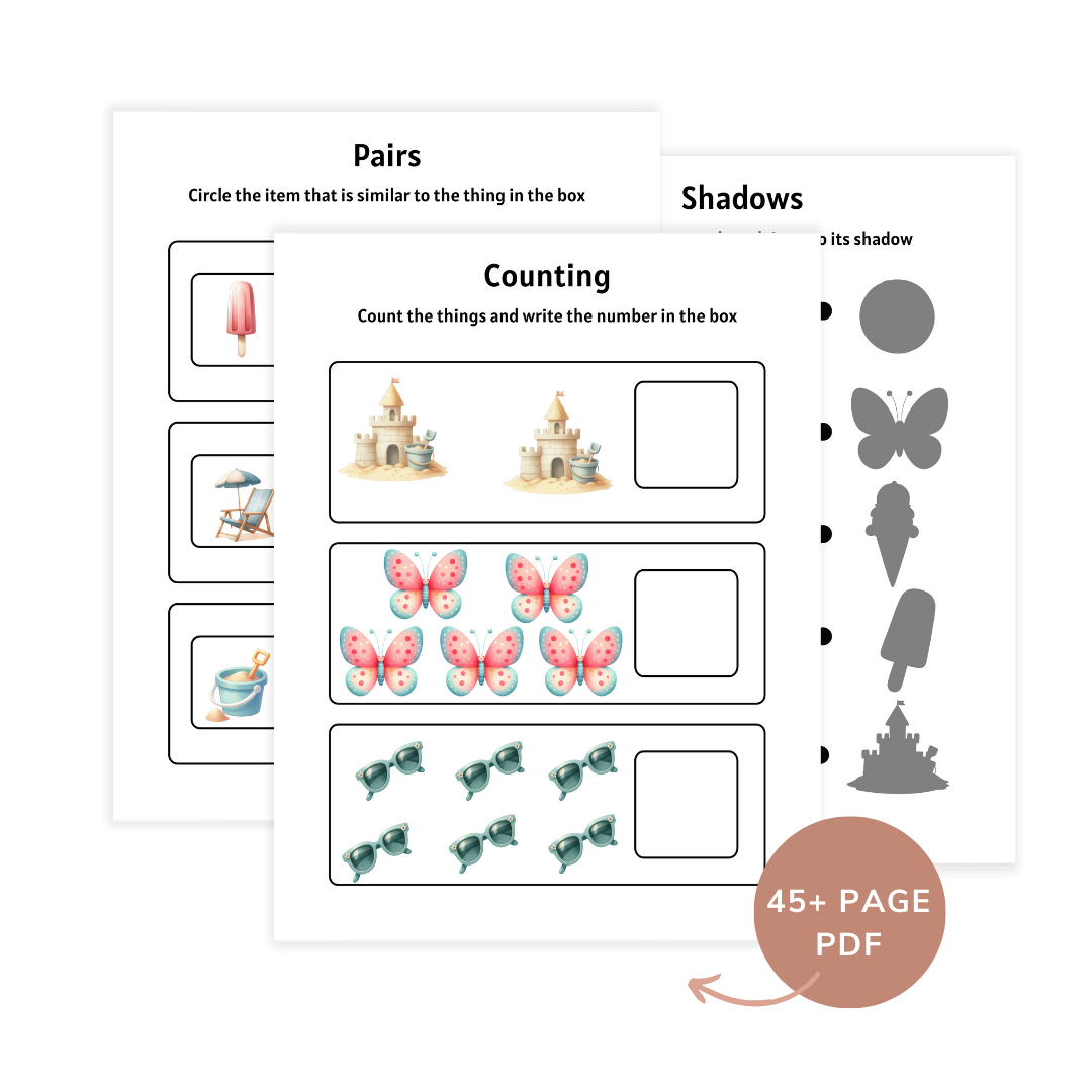 Summer Preschool Activity Pack