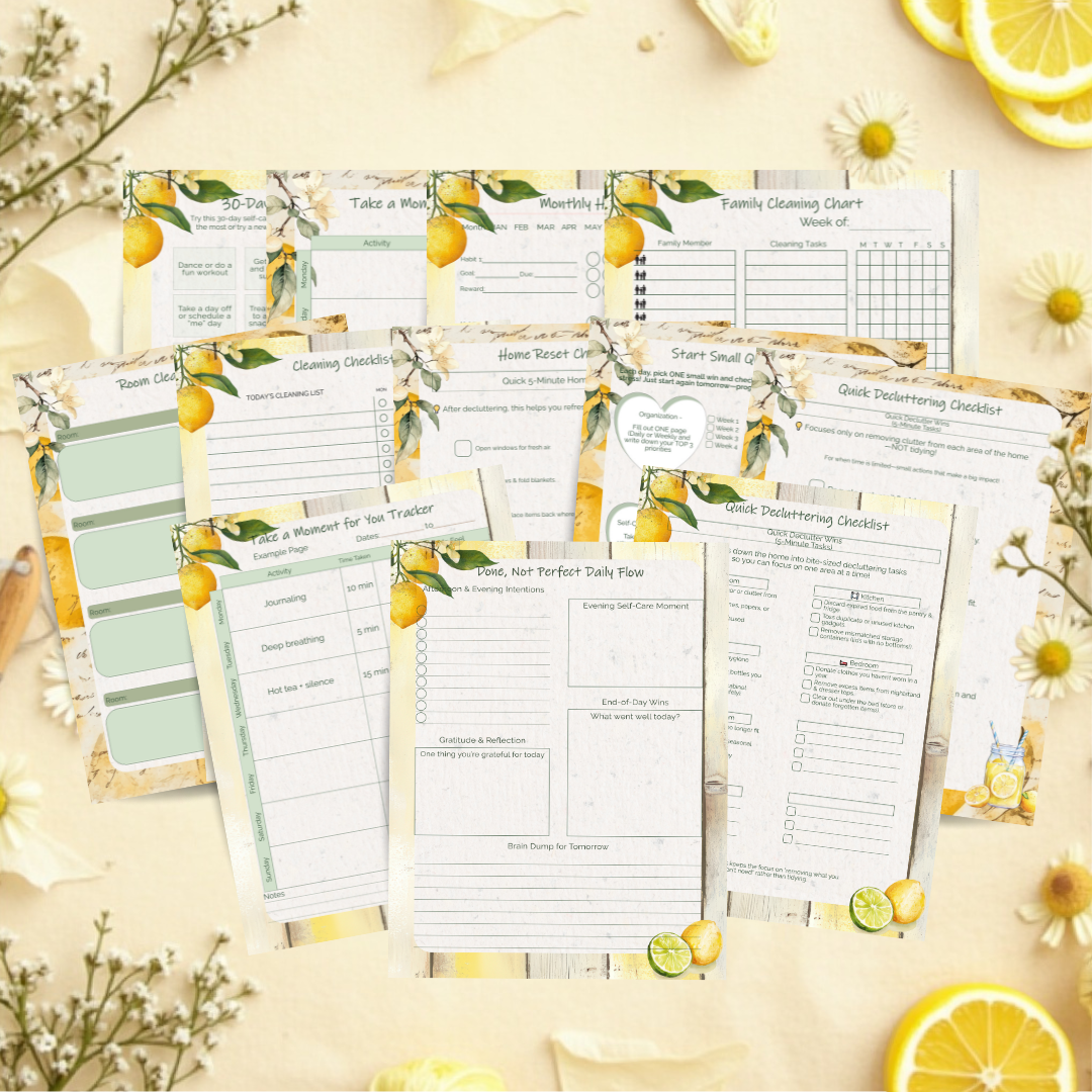 Lemonade Stand Planner -- A Cozy Summer Printable for Intentional Moms