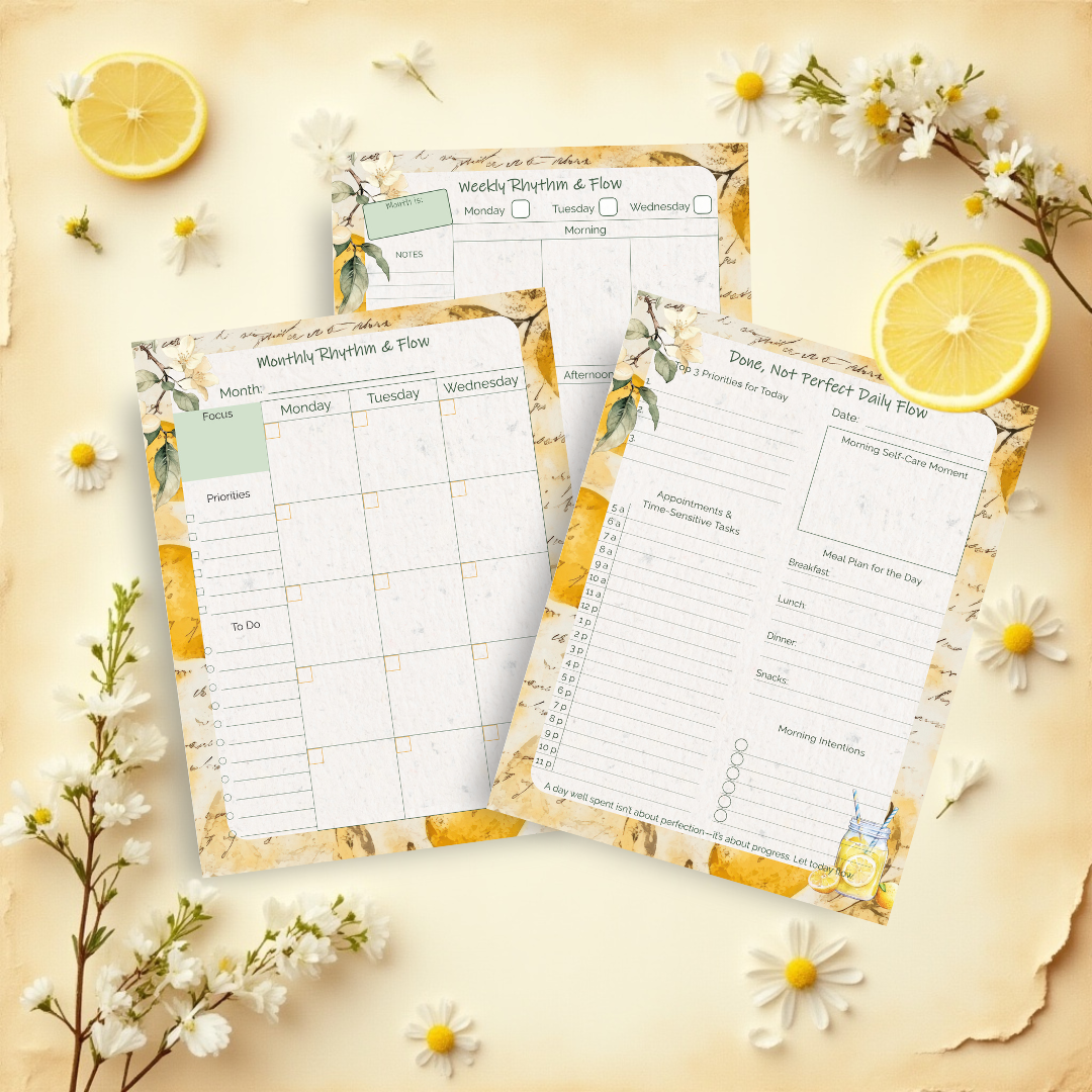 Lemonade Stand Planner -- A Cozy Summer Printable for Intentional Moms