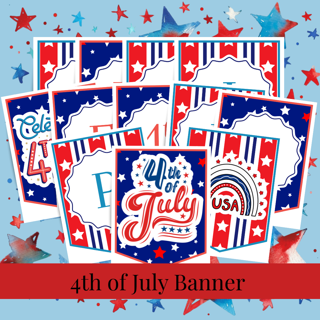 4th of July Printable Activity Pack for Kids 🇺🇸 | Busy Book + Crafts + Banner + Hat + Pinwheel | Patriotic Preschool Fun