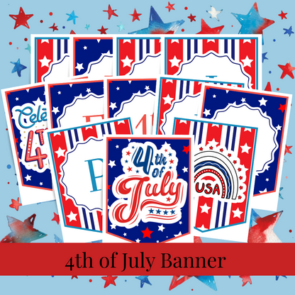 4th of July Printable Activity Pack for Kids 🇺🇸 | Busy Book + Crafts + Banner + Hat + Pinwheel | Patriotic Preschool Fun