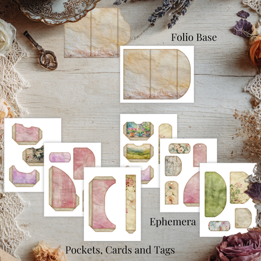 Watercolor Cottagecore Junk Journal Starter Kit